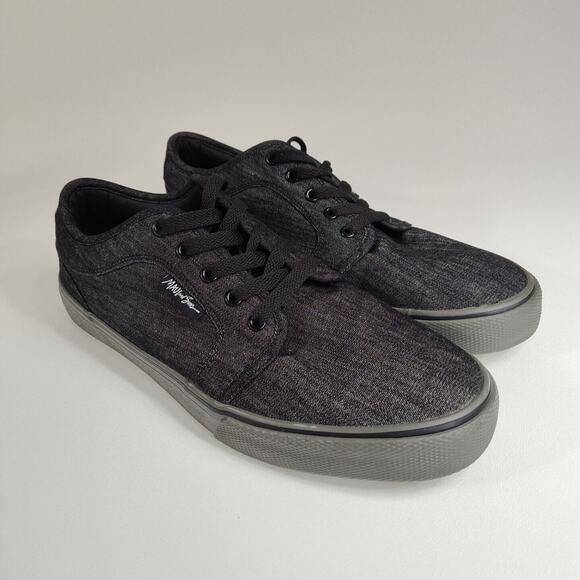 Maui & Sons Mens Slash Skate Sneaker Shoes Sz 12 Gray/Black Lace Up MSF18MVL002J - Picture 1 of 6